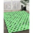 thumbnail image 2 of Ahgly Company Indoor Square Patterned Jade Green Area Rugs, 5' Square, 2 of 6