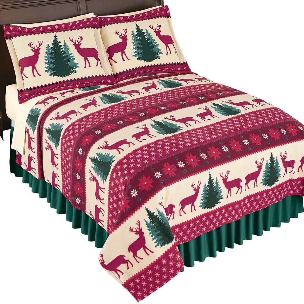 Bedding Duvet Covers Bedding Sets Deers Print Cotton Blend Duvet