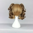 thumbnail image 4 of Unique Bargains Human Hair Wigs for Women 14" Curly Wig with Wig Cap Shoulder Length Brown, 4 of 6