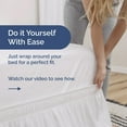 thumbnail image 4 of Elastic Wrap-Around Dust Ruffled Bed Skirt - Easy Fit with Pleated 15" Drop, 4 of 7