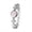 Silver Pink, variant on Women’s Four Leaf Clover Bracelet Watch, Natural Mother of Pearl Floral Watch for Women, Small Face Quartz Jewelry Watch with Crystal Rhinestone Band, Gold Silver Dress Watch Gift for Women