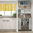 thumbnail image 5 of LALILO Kitchen Curtain Valance Tie Dye Art And Lace Ethnic Rod Pocket Window Curtain 52"x 18" Set of 2, 5 of 5