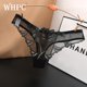 thumbnail image 2 of Bragas transparentes para mujer, ropa interior Sexy de encaje para mujer, lencería con bordado Floral para mujer, Tanga ultrafino de cintura baja Dengxun unisex, 2 of 2