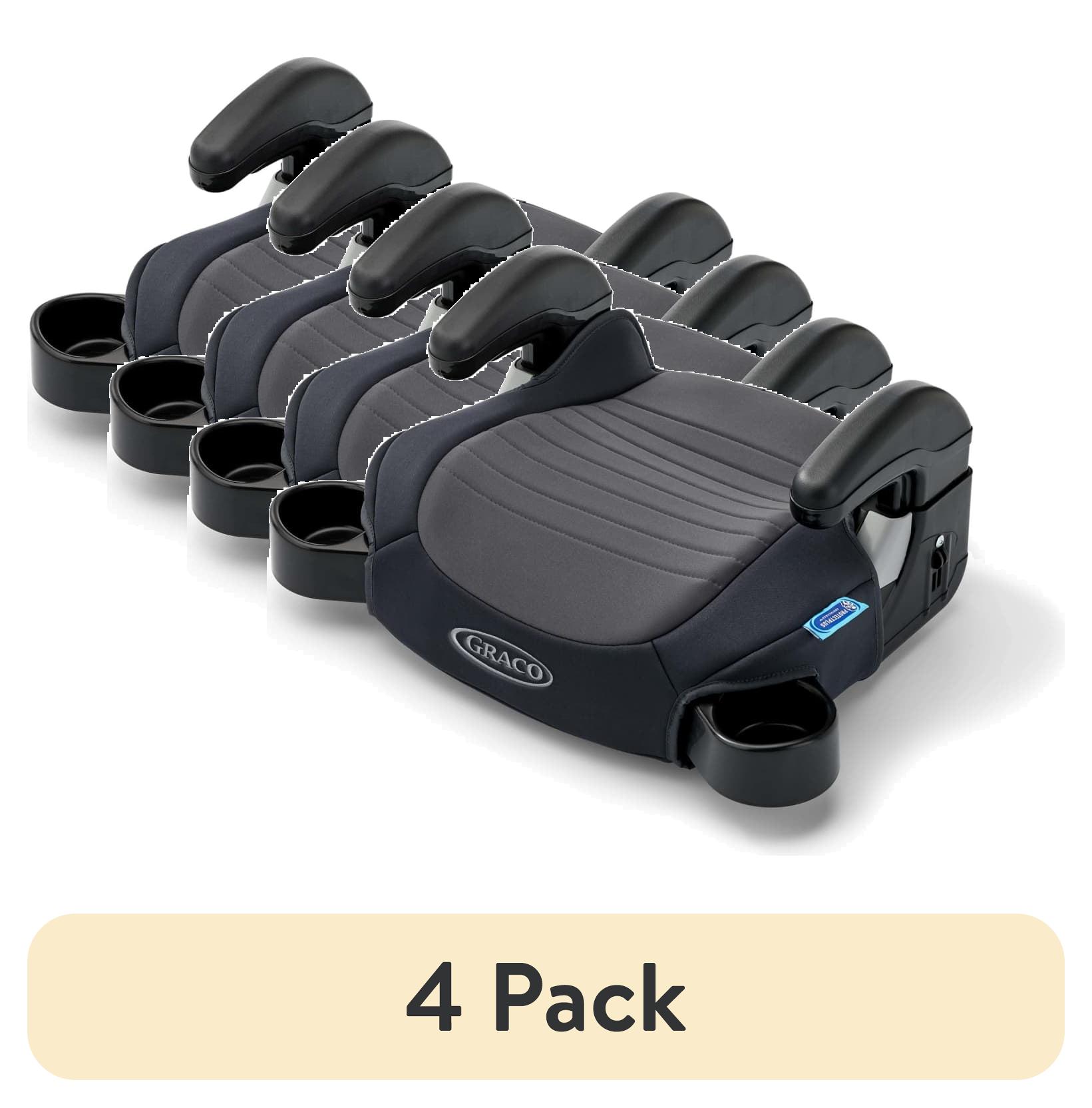 (4 pack) Graco TurboBooster 2.0 Backless Booster Seat, Kent, Grey
