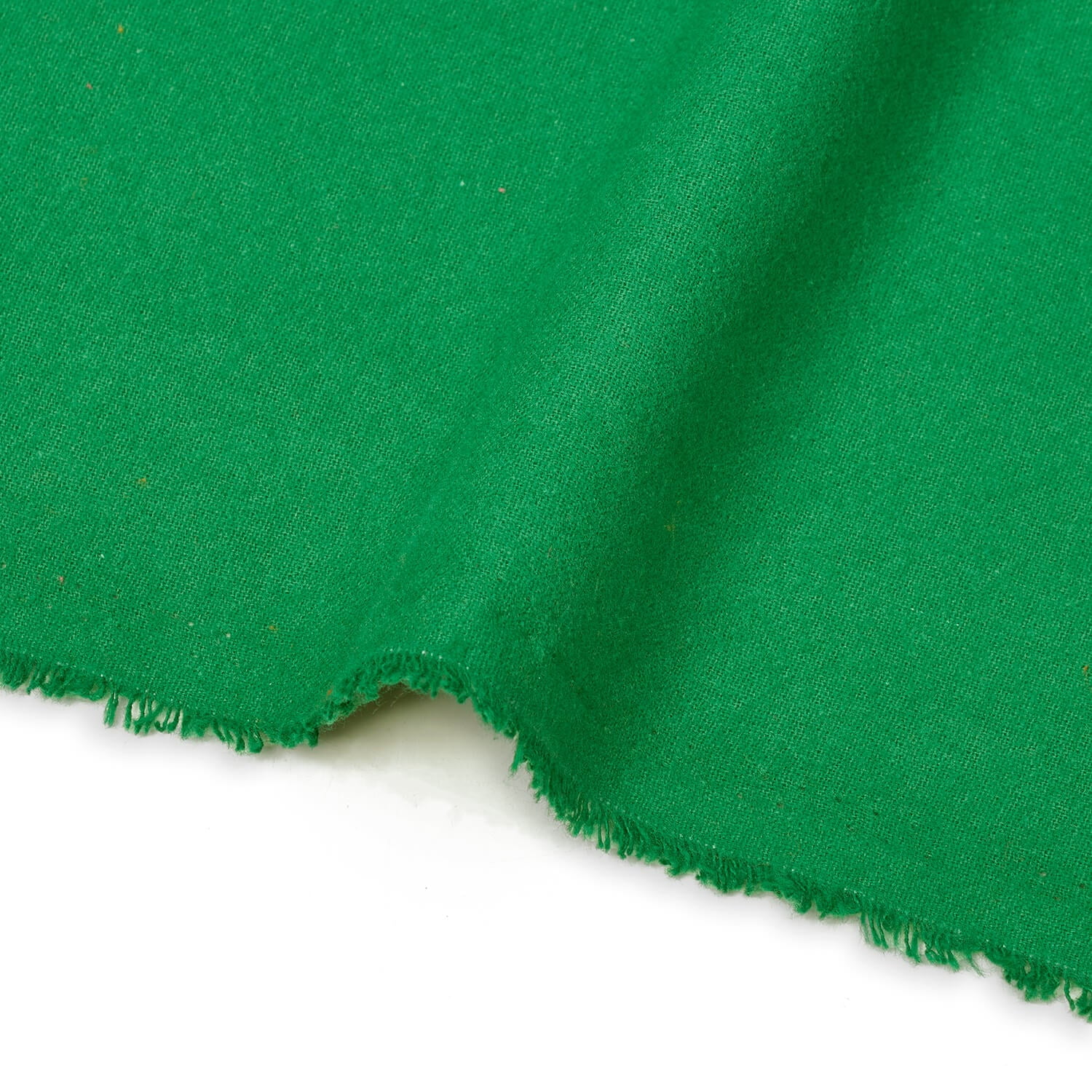 Cotton Flannel Fabric (5 oz) 100% Hypoallergenic 44/45 Inch Insulating By The Yard For Sewing Apparel, Accessories, & Décor - Kelly Green (10 Yards)
