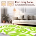 thumbnail image 2 of Flatwoven High Traffic Area Rug, Chic Interlocking Loops with a Vibrant Color Blend, Non Slip, Stain Resistant, Washable Area Rugs for Living Room, Bedroom(Green, 3X5), 2 of 8