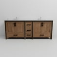 thumbnail image 5 of Ziva 84 in W Rustic Barnwood Double Bath Vanity, Cultured Marble Top and Faucet Set, 5 of 8