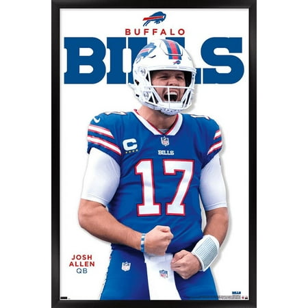 NFL Buffalo Bills - Josh Allen Feature Series 23 Wall Poster, 22.375" x 34" Framed