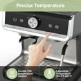 thumbnail image 5 of 20 Bar Semi-Automatic Espresso Machine with Built-in Grinder & Milk Frother, 2.8L Removable Water Tank for Cappuccino, Latte, Home and Office Use, 5 of 8