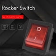 thumbnail image 2 of Red Light 4 Pin DPST ON/ Snap in Rocker Switch 15A/250V 20A/125V AC 28x22mm, 2 of 8