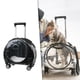 thumbnail image 2 of Pet Trolley Case Gatos Perros Bolsa Desmontable Hombro Correas Transpirable Transparente Negro Zulema Caja de la carretilla, 2 of 7