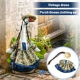 thumbnail image 3 of 23 Inch Porch Goose Outfit, Costume with Vintage Dress, Spring Garden Yard Decoration, Decorative Goose Clothing for Outdoor & Indoor Use, 3 of 6