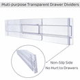 thumbnail image 4 of 8PCS Drawer Dividers Organizer Adjustable Cabinet Storage Clothes Organizer Drawers Separators Kitchen Drawer Organizer, 4 of 7