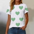 thumbnail image 6 of GEWSEY Women's St Patrick's Day T-Shirt Lucky Irish Shamrock Paddy's Day Graphic Tees Tops (White, L), 6 of 8
