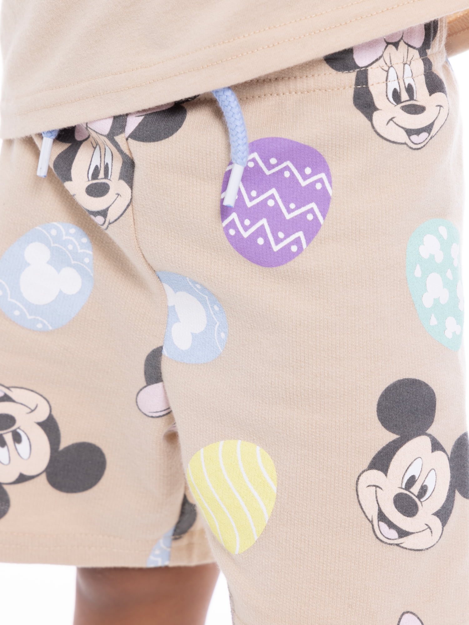 Mickey Mouse Toddler Easter Graphic Print Tee and Shorts Set, 2-Piece, Sizes 12 Months-5T