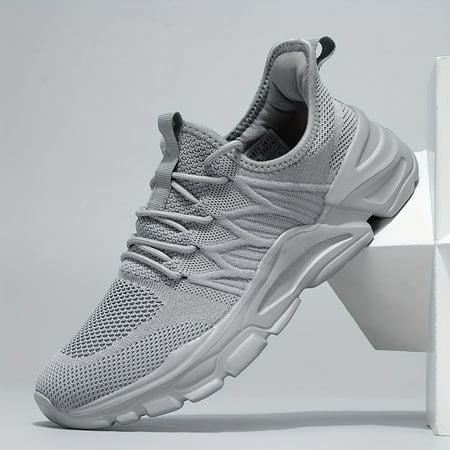 

Men s Lace-up Sneakers - Athletic Shoes - Lightweight And Breathable Walking Shoes