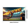 thumbnail image 5 of Football Themed Glowing Touchdown Banner Backdrop Background for Sports Events Tailgating Parties Fan Gatherings Decorations, 5 of 7