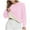 C_ Pink, variant on Women Oversized Polka Dot Print Sweatshirt Drop Shoulder Fashion Spring Crewneck Y2K Aesthetic Pullover Cozy Fleece Sweater Pink L