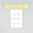thumbnail image 2 of Ambesonne Cartoon Valance Pack of 2, Sun, 54"X12", Mustard and White, 2 of 4