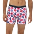thumbnail image 2 of Men'S Boxer Briefs, Blueberries Berry Pattern Soft And Breathable Mens Underwear Boxer Briefs With Widen Waist, 2 of 2