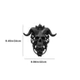 thumbnail image 3 of Deeceymbur Halloween Door Hanging Skeleton Sheep Head Resin Wall Hanging for Spooky Holiday Decor S, 3 of 6