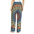 thumbnail image 3 of Daiia Round Mandala Women's Sleep Pant with Pockets and Drawstring,Pajama Pants-Large, 3 of 9