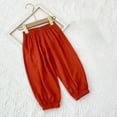 thumbnail image 2 of CHEEREAM Toddler Girls Boys Casual Long Pants Trousers Summer Fall Kids Baby Boy Girl Cotton Bloomer Elastic Basic Harem Pants Joggers 2-9T, 2 of 4