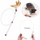 thumbnail image 2 of Juguetes para gatos con plumas y varita para gatos, juego de 2 juguetes para gatos con forma de pluma, 2 of 5