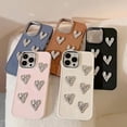thumbnail image 5 of for iPhone Case,Cute ElectroPlated Love Heart Solid Color Silicone Camera Lens Protection Soft Shockproof Phone Case (Black,iPhone 12 Pro Max), 5 of 6