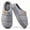Gray, variant on Knivor Quilted Fuzzy Open Back House Slippers for Men Winter Warm Platform Non Slip Cozy Lined Indoor Bedroom Slippers Large Size