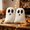 Gus x03, variant on Cute Halloween Ghost Plush Pillow, 11.8" White Stuffed Ghost Toy with Surprised Face, Soft Fluffy Throw Pillow for Bedroom Living Room