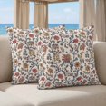 thumbnail image 5 of Pillow Covers 20x20 Set of 2, Orange Red Leaf Square Throw Pillow Covers for Couch/Sofa/Living Room, Vintage Farmhouse Boho Pastoral Tribal Decorative Soft Pillowcases for Couch Throw Pillows, 5 of 9