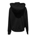 thumbnail image 5 of UAMVSH Womens Hoodies Oversized Solid Color Basic Hooded Sweatshirts Classic Fall Long Sleeve Pullover with Thumb Hole(Small,Black), 5 of 6