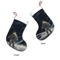 thumbnail image 6 of Cauagu Astronaut Standing In The Moon for Christmas Stockings,1-Pack Large Xmas Stocking Holiday and Farmhouse Stocking Fit for Christmas Holiday Party Decoration(17.7*11 Inch), 6 of 7