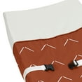 thumbnail image 3 of Sweet Jojo Designs Diamond Tuft Orange and White Changing Pad Cover, 3 of 6