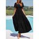 thumbnail image 3 of Vestido PRETTYGARDEN XXL Negro Cuello Cuadrado Manga Abullonada, 3 of 8
