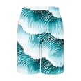 thumbnail image 6 of Horkkom Shorts Men Summer Hawaiian Beach Elastic Waist Drawstring Swim Trunks Board Vacation Casual Surfing Bathing Suit with Pockets XXXL, 6 of 6
