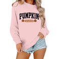 thumbnail image 4 of Holzkary Sweatshirts for Women Hoodies Pumpkin Season Sweatshirt Women Atumn Crewneck Tops Thanksgiving Pullover Graphic Printed Pullover Top Comfy Fall Winter Outfits Clothes 2025 Fashion Pink L, 4 of 9