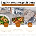 thumbnail image 4 of 60 PCS Reusable Aluminum Foil Covers, Aluminum Foil Food Covers, Durable and Flexible for Various Container Sizes, Ideal for Food Storage and Freshness, 4 of 4