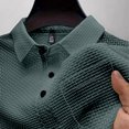 thumbnail image 5 of Yifymode Polo Shirts for Men Collared Short Sleeve Texture Polo Shirt, Lightweight Quick Dry Casual Shirts, Breathable Golf Tops, 5 of 7