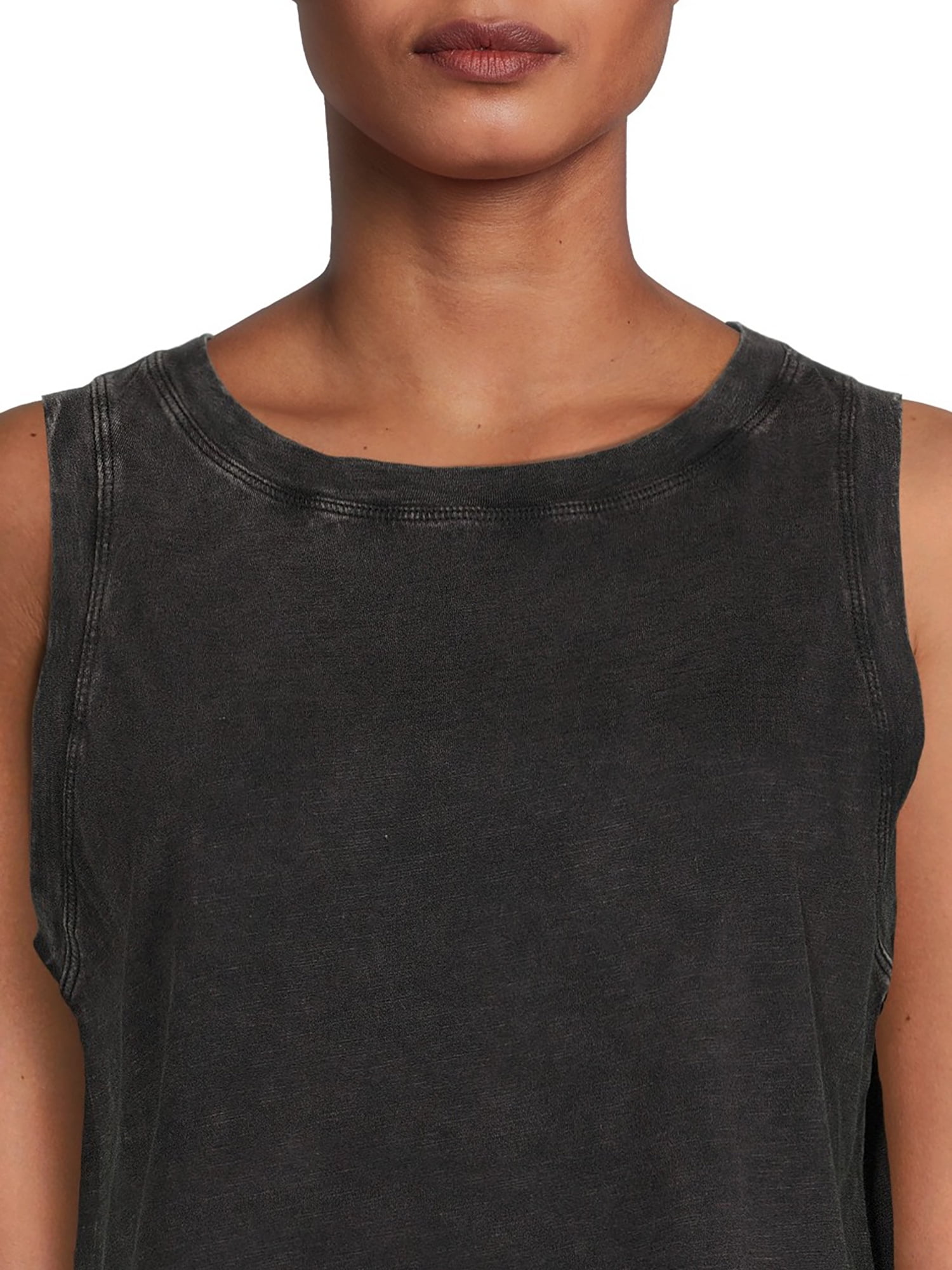 Time and Tru Women's Mineral Wash Tank Top, Sizes XS-XXXL