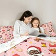 thumbnail image 5 of Homewish Cartoon Gingerbread Man 3 Pieces Queen Comforter Set for Kids Children,Xmas Santa Claus Ultra Soft Bedding Sets,Merry Christmas Bedding Comforter Set,Lightweight Room Decor,Reversible, 5 of 8
