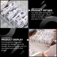 thumbnail image 3 of Transparent Jewelry Box for Storage Set Organizer with 8 Grids for Cable Management Small Size Fits, 3 of 6