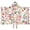 Pugs and Pioneer, variant on Pugs and Pioneer Flower Hooded Bath Towel，50"x30" for Ages 3 To 12 Kids, Quick Dry Lightweight Soft Microfiber Hood Beach Towel Cover Up for Kids