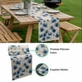 thumbnail image 5 of Navy Blue Floral Table Runner - 70 Inch Long, Kitchen Dining Table Runner Dresser Scarves, Spring Flowers Rustic Butterfly Farmhouse Decor for Coffee Tables Wedding Party Banquet, 5 of 8