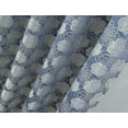 thumbnail image 3 of Olivia Gray PNK24108 53 x 84 in. Kayla Floral Textured Jacquard Single Rod Pocket Curtain Panel, Blue, 3 of 5