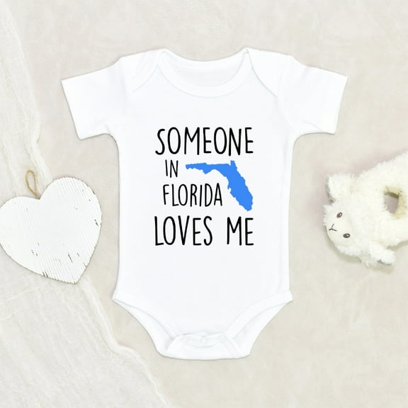 Newborn Baby Clothes - Someone Inside Florida Loves Baby Clothes - Adorable Baby Clothes