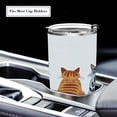 thumbnail image 5 of 20oz Stainless Steel Tumbler with Straw, Double Wall Insulated Travel Tumbler Four Cats, 5 of 8