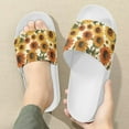 thumbnail image 3 of Psesaysky Sunflowers Printed Slide Sandals for Women Girls Fashionable Comfortable Sandals Indoor Outdoor Anti-Slip Durable Flip Flops, 3 of 4