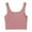 Pink, variant on Fancifize Summer Women's Basic Solid Cami Crop Tank Top U Neck Longline Sports Bras for Women Workout Crop Top Camisole Tank Top